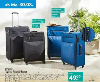 Aldi Nord Royal Life Trolley-reisekofferset Angebot