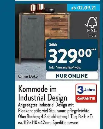 Aldi Nord Kommode Im Industrial Design Angebot