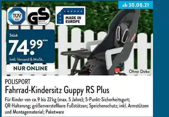 Aldi Nord Polisport Fahrrad-kindersitz Guppy Rs Plus Angebot