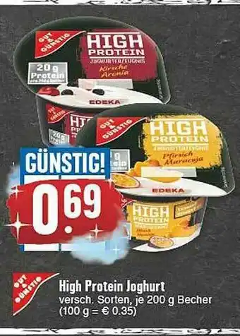 E-Center Gut & Günstig High Protein Joghurt Angebot