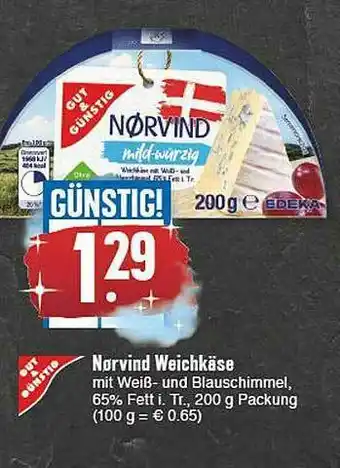 E-Center Gut & Gunstig Norvind Weichkase Angebot