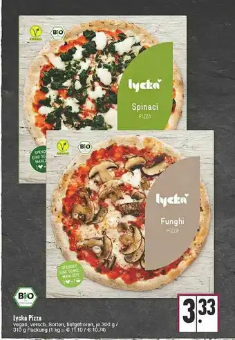 E-Center Lycka Pizza Angebot