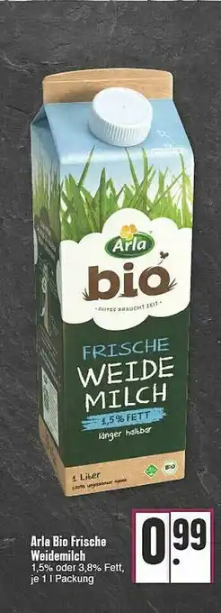 E-Center Arla Bio Frische Weidemilch Angebot