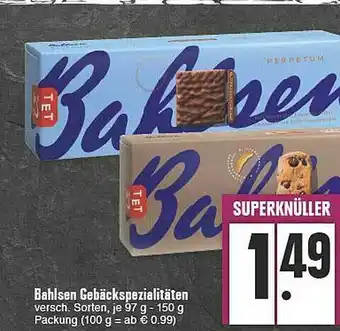 E-Center Bahlsen Gebäckspezialitäten Angebot