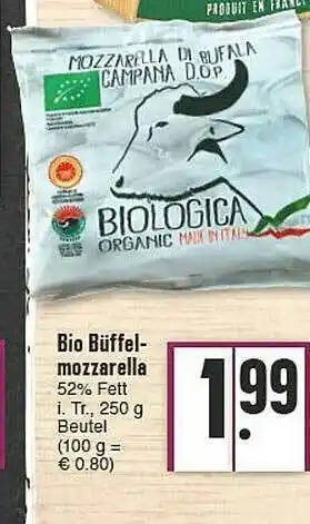 E-Center Bio Büffel Mozzarella Angebot