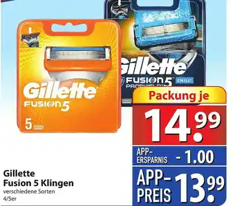 Famila Nord Ost Gillette Fusion 5 Klingen Angebot