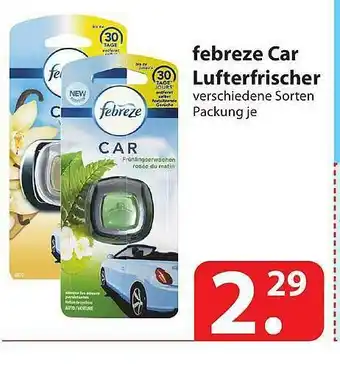 Famila Nord Ost Febreze Car Lufterfrischer Angebot