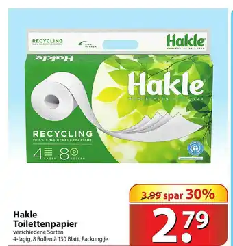 Famila Nord Ost Hakle Toilettenpapier Angebot