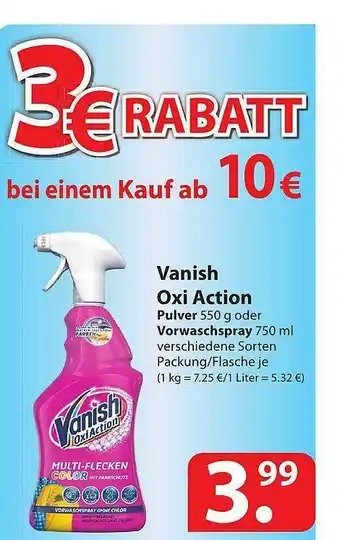 Famila Nord Ost Vanish Oxi Action Angebot