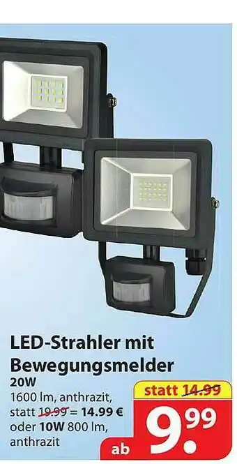 Famila Nord Ost Led-strahler Mit Bewegungsmelder Angebot