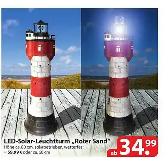 Famila Nord Ost Led-solar-leuchtturm „roter Sand” Angebot