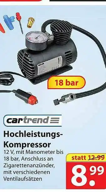 Famila Nord Ost Cartrend Hochleistungs-kompressor Angebot