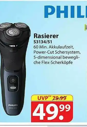 Famila Nord Ost Rasierer S3134.51 Philips Angebot