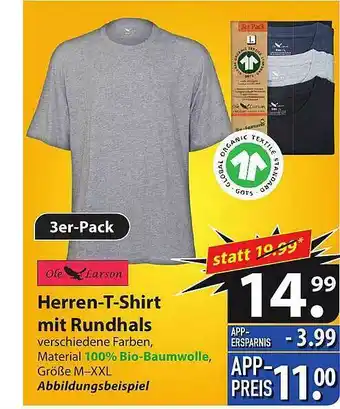 Famila Nord Ost Ole Larson Herren-t-shirt Mit Rundhals Angebot