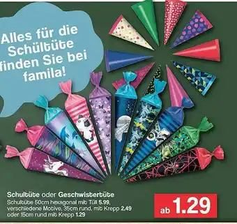 Famila Nord West Schultüte Oder Geschwistertüte Angebot