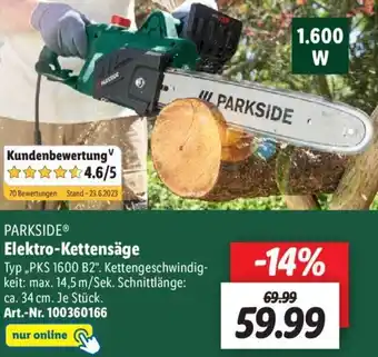 Lidl PARKSIDEⓇ Elektro-Kettensäge Angebot