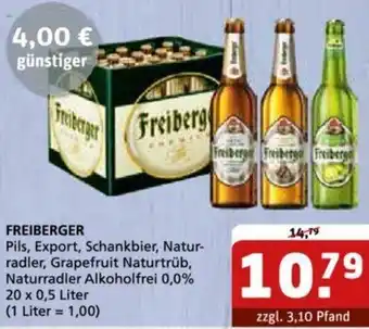 Getränke Quelle FREIBERGER Pils, Export, Schankbier 20 x 0,5 Liter Angebot