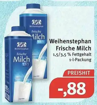 Feneberg Weihenstephan Frische Milch Angebot