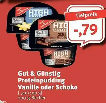 Feneberg Gut & Günstig Proteinpudding Vanille Oder Schoko Angebot