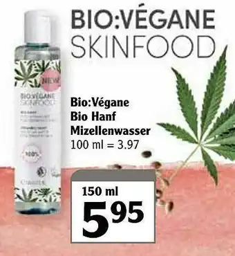 Globus Bio:végane Bio Hanf Mizellenwasser Angebot