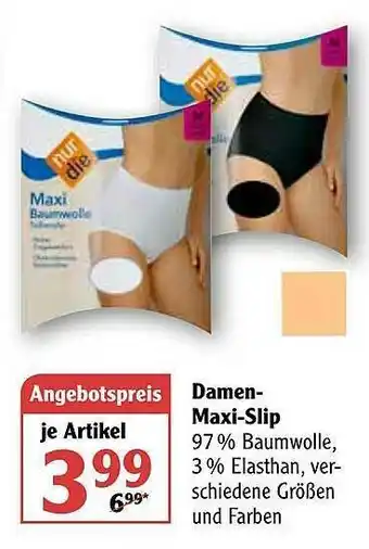 Globus Damen Maxi-slip Angebot