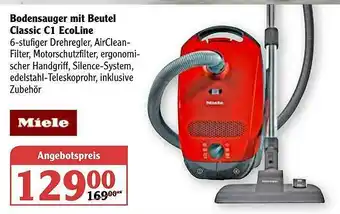 Globus Bodensauger Mit Beutel Classic C1 Ecoline Angebot