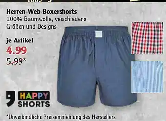 Globus Happy Shorts Herren-web-boxershorts Angebot