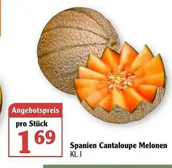 Globus Spanien Cantaloupe Melonen Angebot