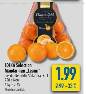 diska Edeka Selection Mandarinen Leanri 750g Angebot