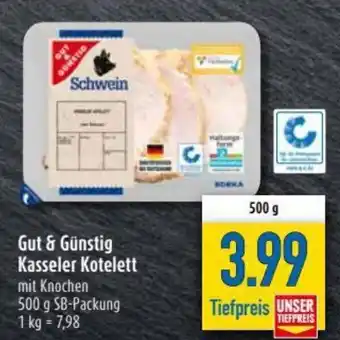 diska Gut & Günstig Kasseler Kotelett 500g Angebot