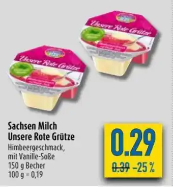 diska Sachsen Milch Unsere Rote Grütze 150g Becher Angebot