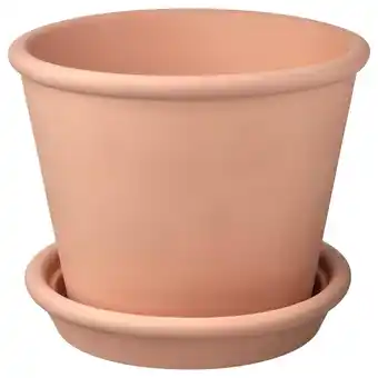 IKEA Muskotblomma blumentopf mit untersetzer drinnen/draußen terrakotta 24 cm Angebot