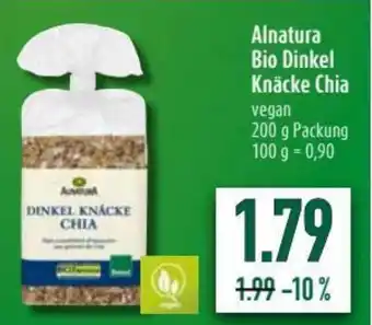 diska Alnatura Bio Dinkel Knäcke Chia 200g Angebot