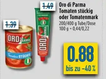 diska Oro di Parma Tomaten stückig oder Tomatenmark 200/400g Angebot