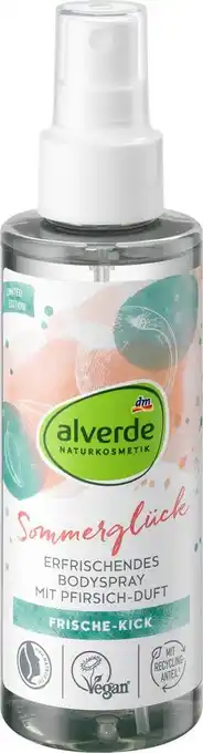 dm drogerie Alverde naturkosmetik frischespray sommerglück Angebot