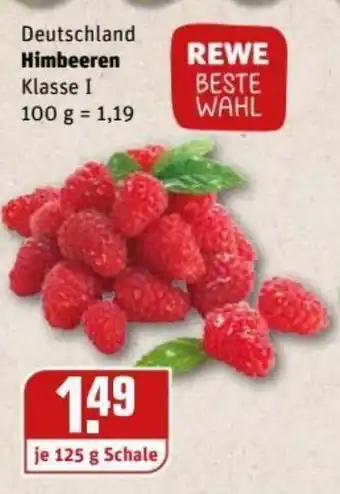 REWE Center Himbeeren 125g Angebot