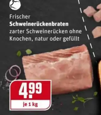 REWE Center Frischer Schweinerückenbraten 1kg Angebot