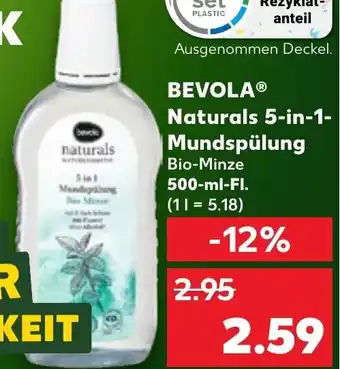 Kaufland BEVOLAⓇ Naturals 5-in-1-Mundspülung 500 ml Fl. Angebot