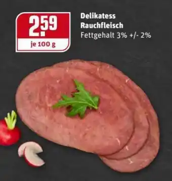 REWE Center Delikatess Rauchfleisch 100g Angebot