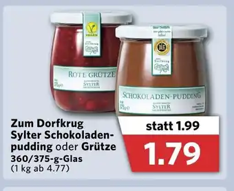 Combi Zum Dorfkrug Sylter Schokoladen pudding oder Grütze 360/375 Angebot