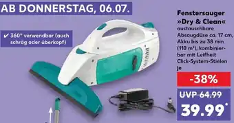 Kaufland Leifheit Fenstersauger >>Dry & Clean<< Angebot