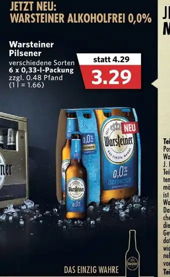 Combi Warsteiner Pilsener 6 x 0,33l Angebot