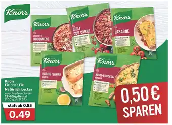 Combi Knorr Fix oder Fix Natürlich Lecker 28-90g Beutel Angebot