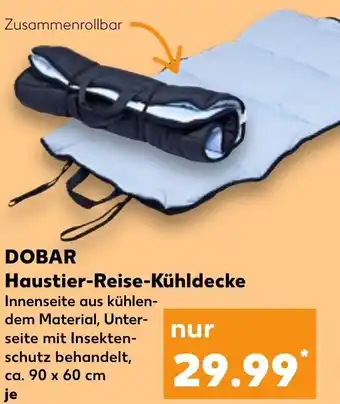 Kaufland DOBAR Haustier-Reise-Kühldecke Angebot