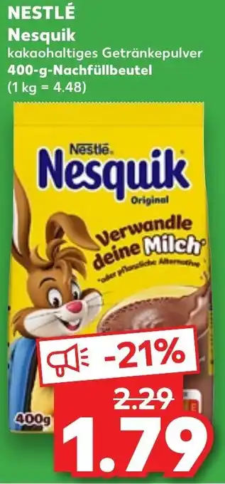 Kaufland NESTLÉ Nesquik 400-g-Nachfüllbeutel Angebot