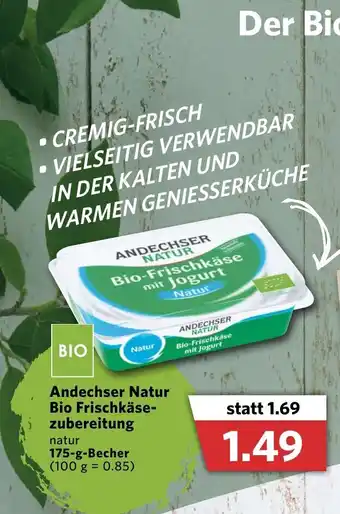 Combi Andechser Natur Bio Frishkäse zubereitung 175g Beutel Angebot