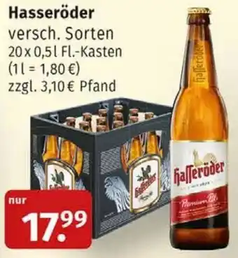 Markgrafen Hasseröder 20x 0,5 L Fl.-Kasten Angebot