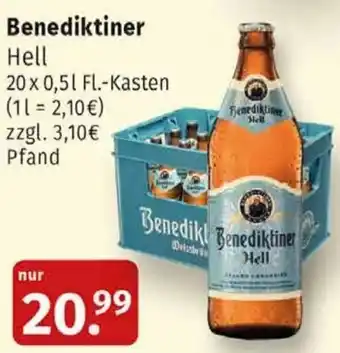 Markgrafen Benediktiner Hell 20x 0,5 L Fl.-Kasten Angebot