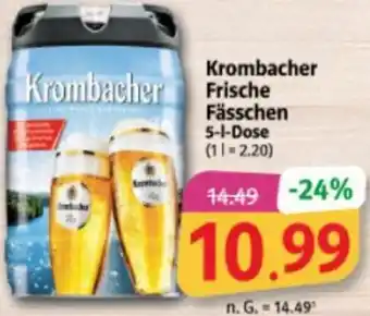 Markant Markt Krombacher Frische Fässchen 5-L-Dose Angebot