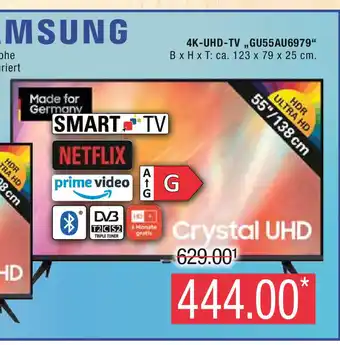 Marktkauf SAMSUNG 4K-UHD-TV ,,GU55AU6979" Angebot